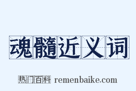 魂髓近义词是什么意思的图片